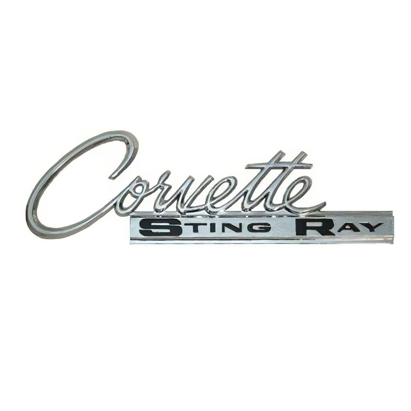 63-65 Corvette Sting Ray Metal Wall Sign (Large) 32"X10"