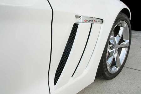 2010-2013 Corvette GS Blakk Stealth Laser Mesh Side Vent Grills - 6pc