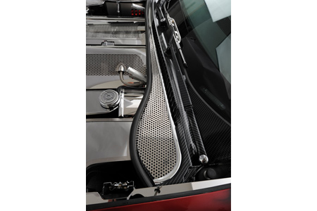 1997-2004 Corvette Perforated Stainless Wiper Cowl Insert