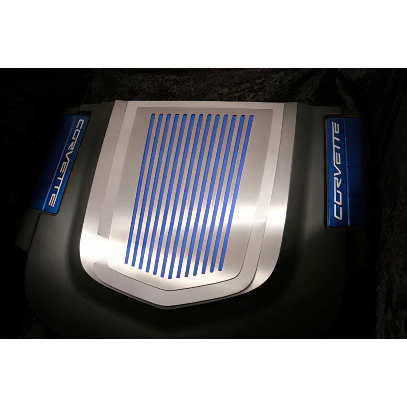 09-13 ZR1 Stainless Ribbed Engine Shroud Cover