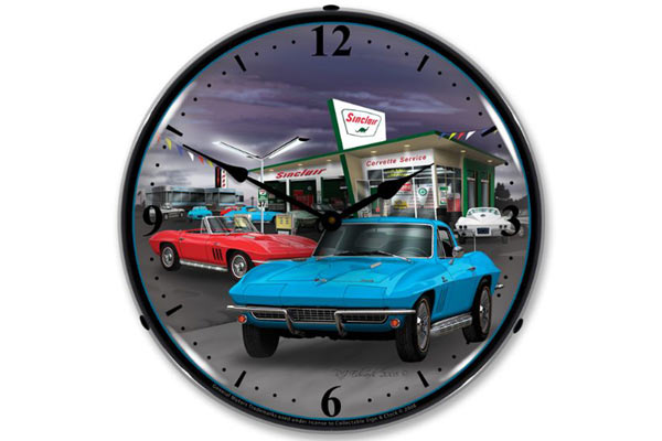 1966 Corvette Lighted Clock