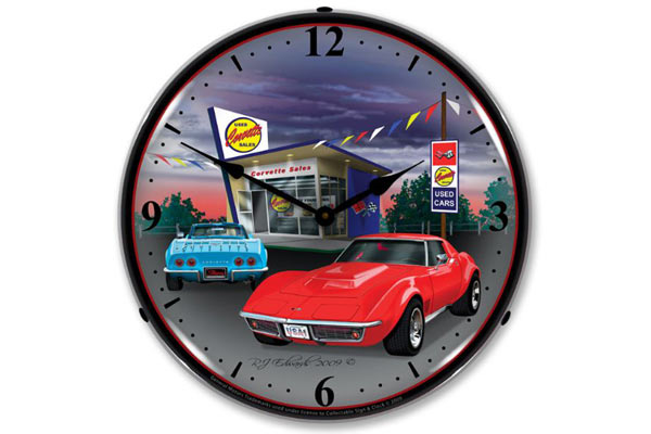 1968 Corvette Lighted Clock