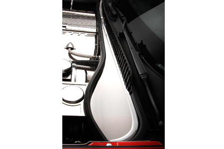 1997-2004 Corvette 2 pc Stainless Cowl Vent Cover (Solid)