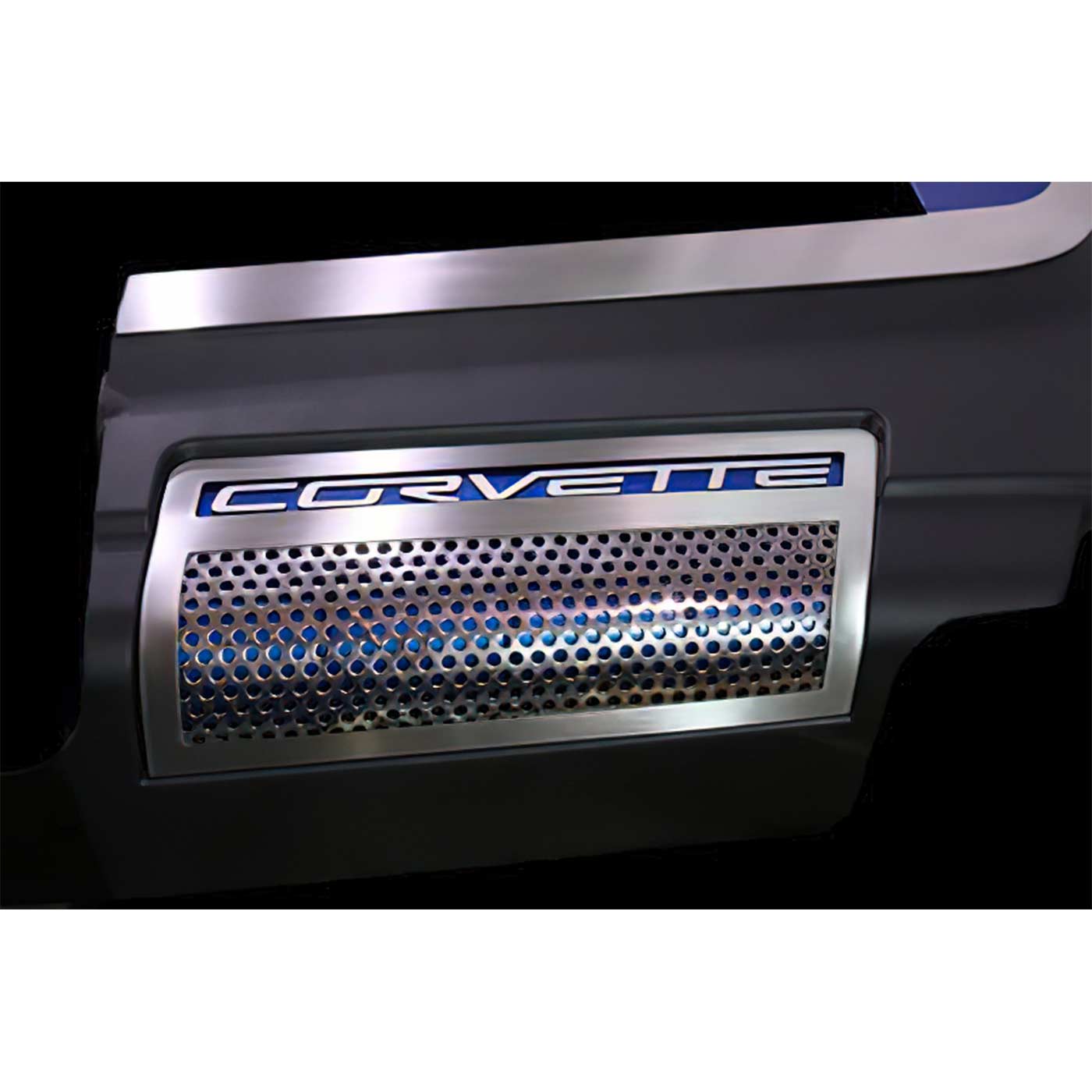 09-13 ZR1 2pc Perforated Factory Side Shroud Covers - Non Illuminated