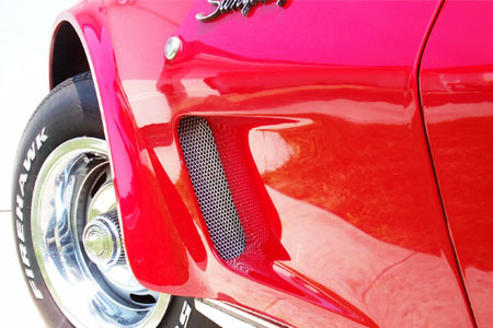 1973-1979 Corvette Chrome Side Fender Grille Kit