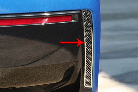 2014-2018 Corvette Laser Mesh Rear Valance Panel Vent Grilles