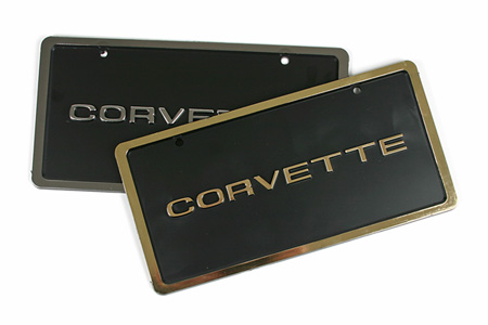 1953-1996 Corvette License Plate w/Border