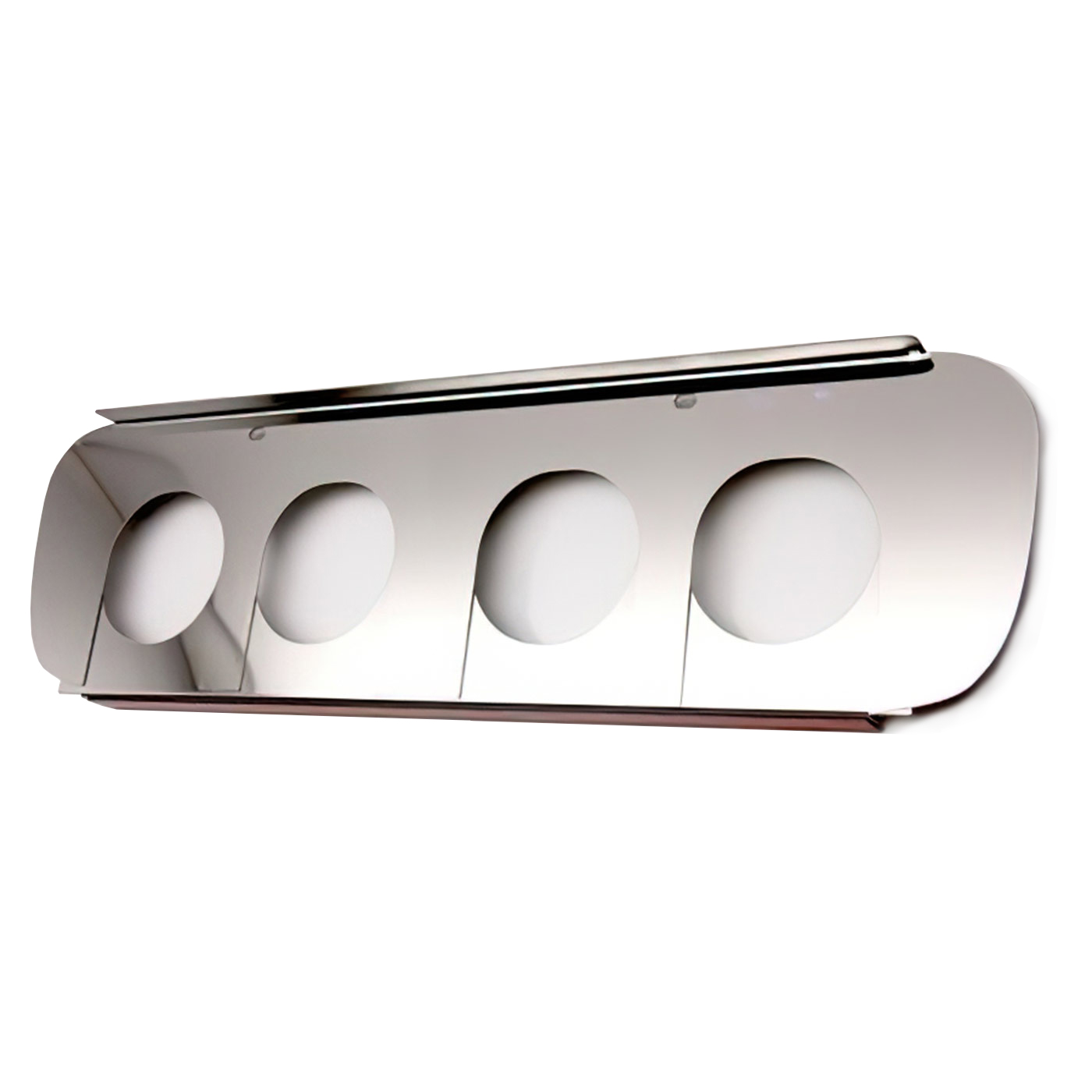 14-19 w/o NPP Polished Stainless Exhaust Filler Panel