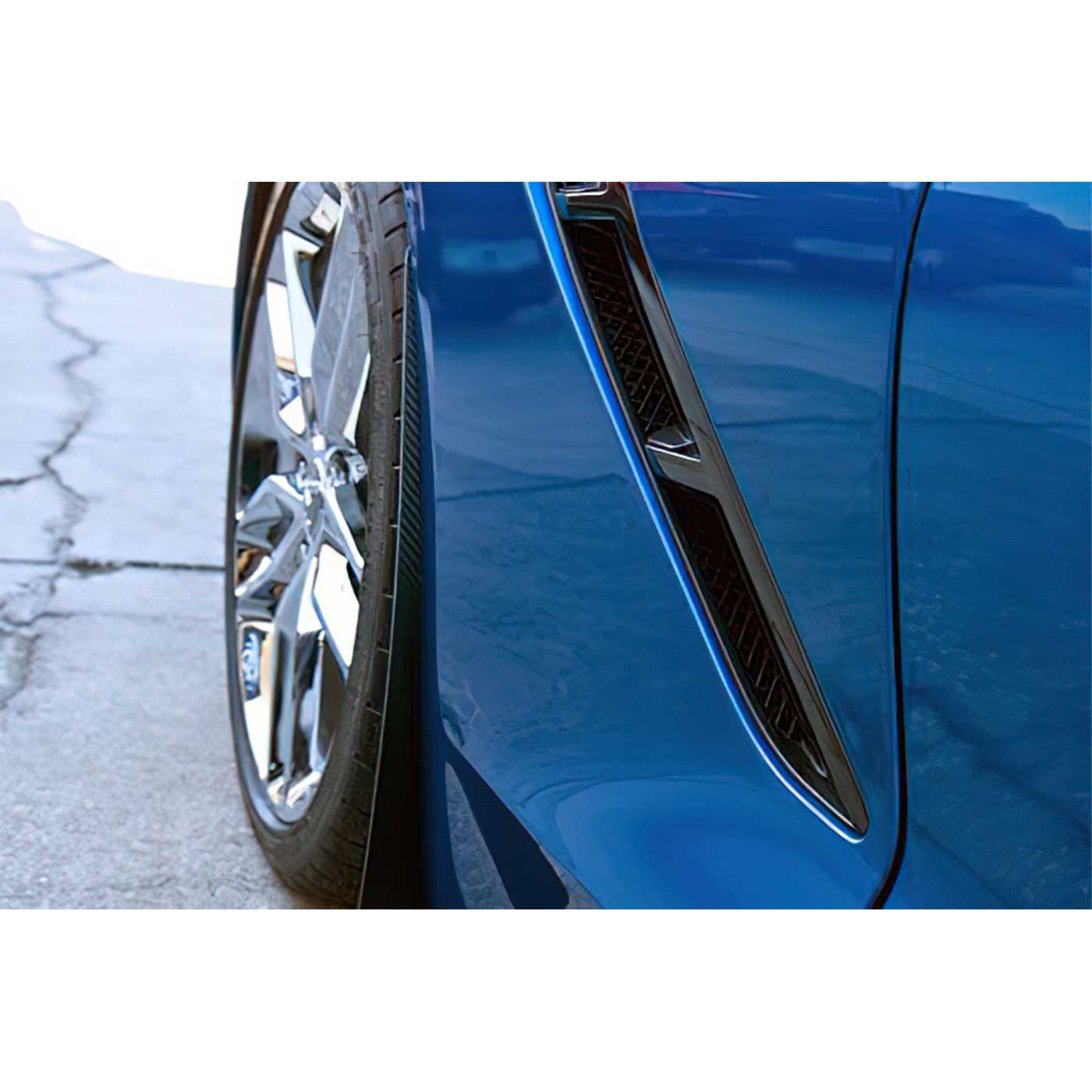 14-19 Stainless Mud Guards w/Carbon Fiber Wrap (4pc)