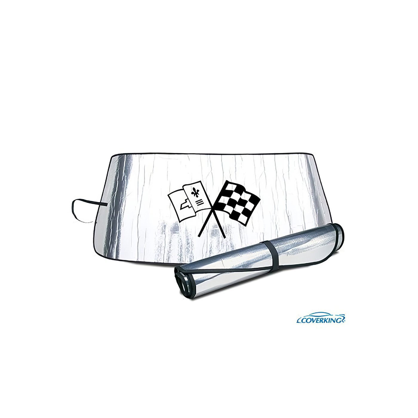 63-67 Windshield Roll-Up Sun Shield w/Emblem