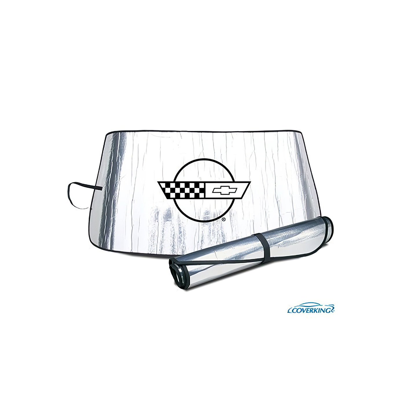 84-96 Windshield Roll-Up Sun Shield w/Emblem