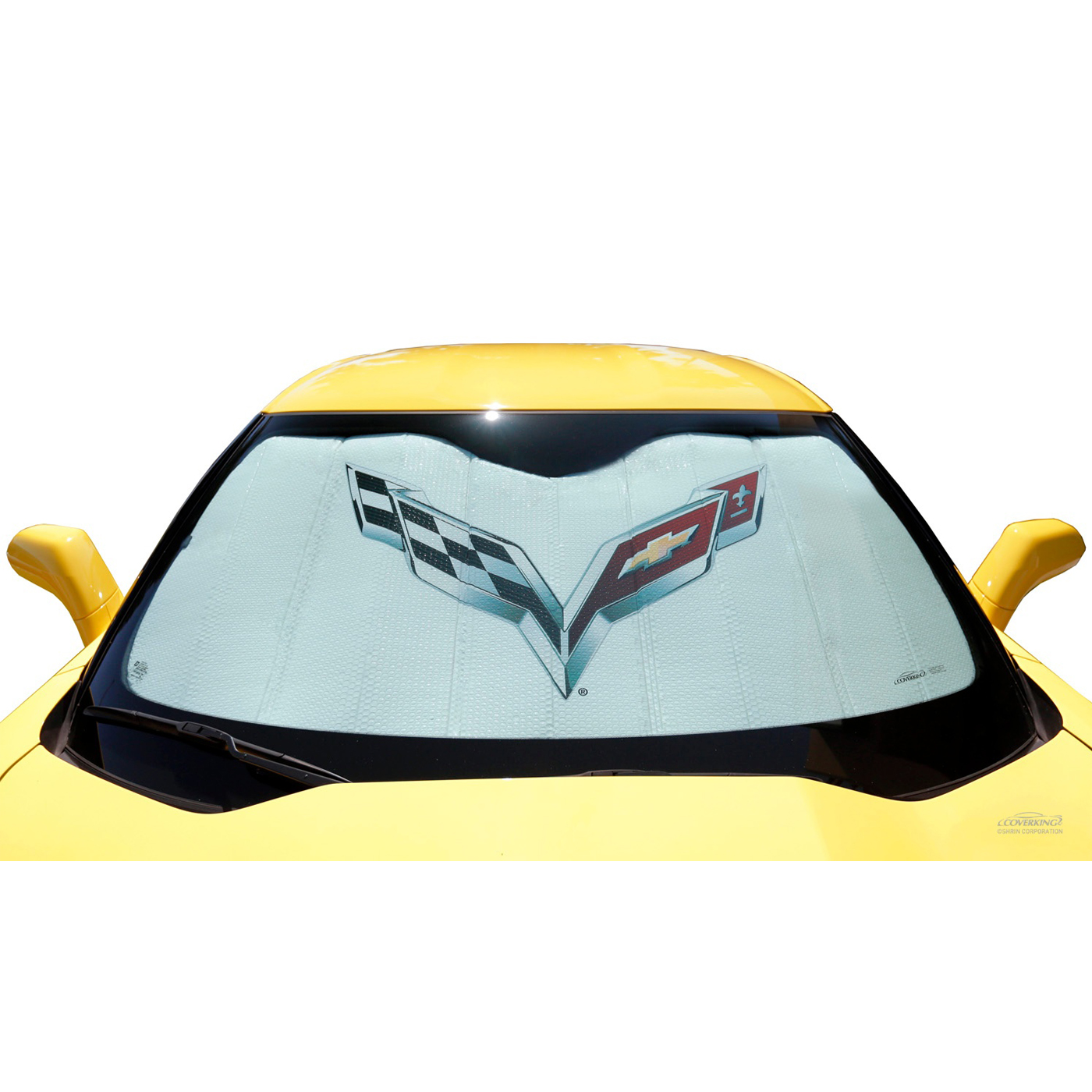 14-19 Windshield Accordion Custom Fit Sunshield w/C7 Emblem
