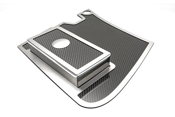 97-04 Carbon Battery & Fuse Box Cover w/Brushed Trim
