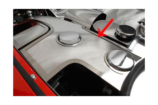 97-04 Manual Stainless Windshield Washer Tank Cover