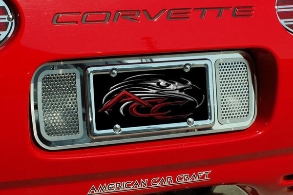 97-04 Perforated Stainless Rear Plate Frame