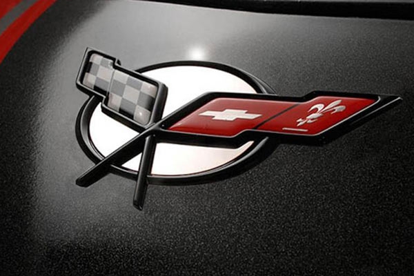 98-04 Polished Stainless Waterfall Emblem Inserts (4pc)