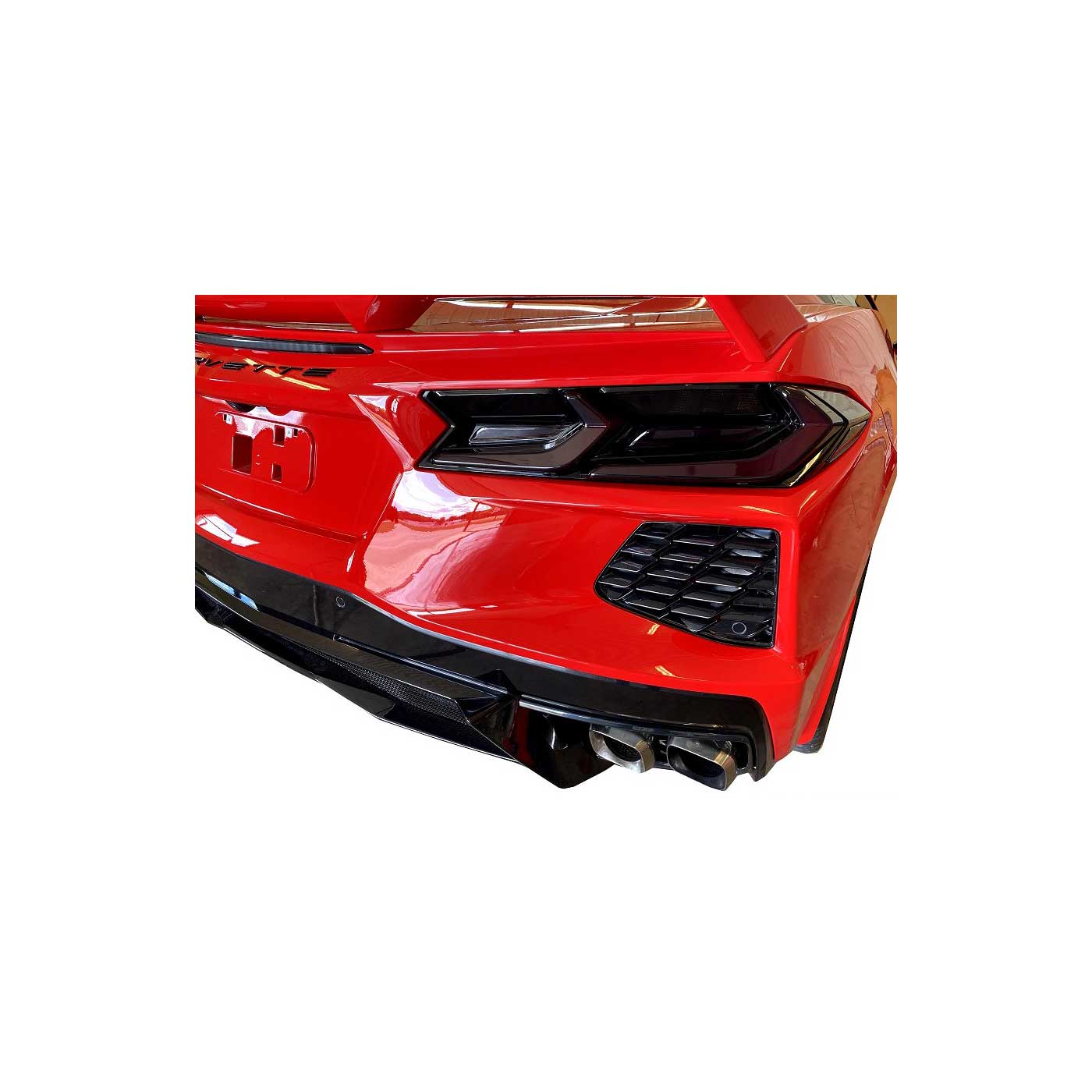 20-27 Molded Smoked Acrylic Tail Light Lens Blkout