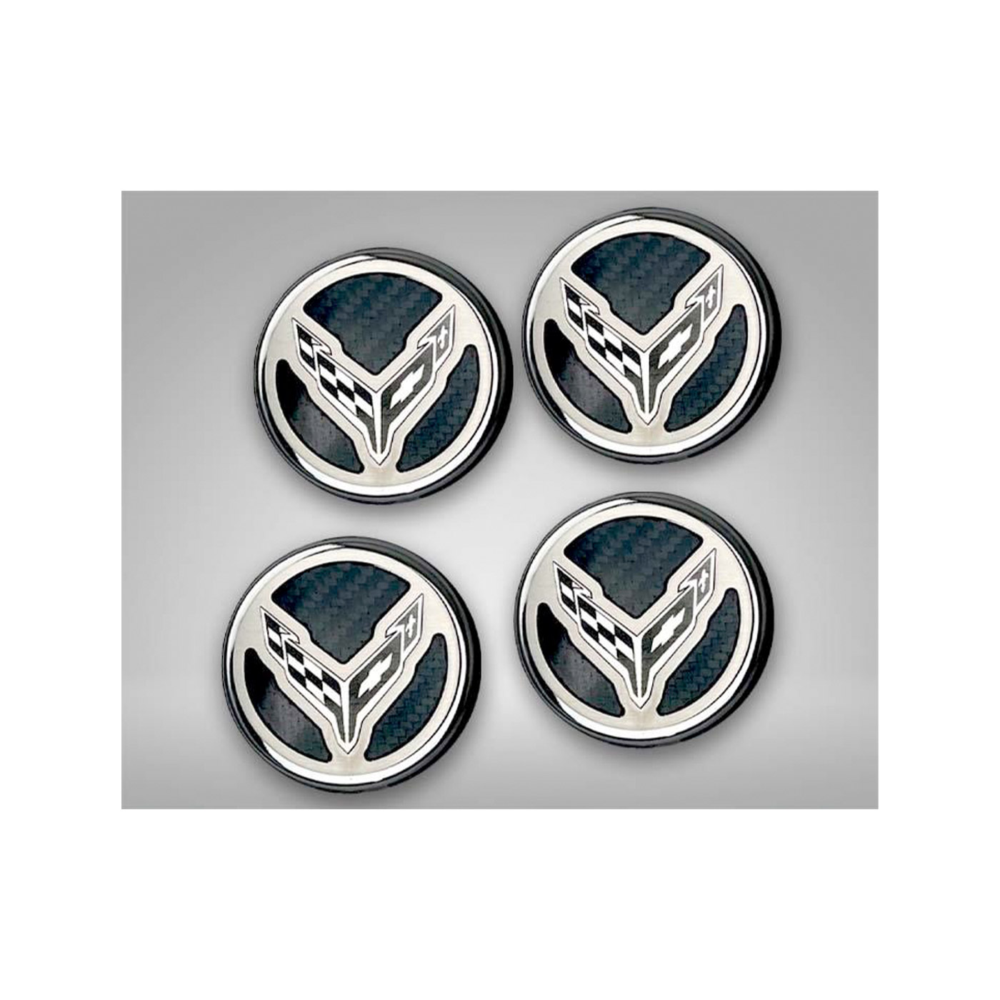 2020-2023 Engine Cap Cover Set w/Carbon & Stainless Emblem