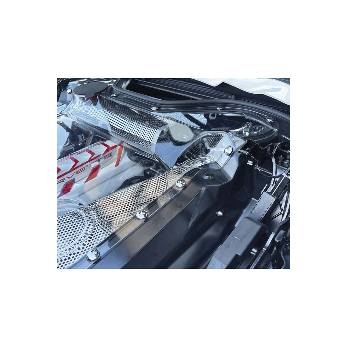 20-24 Conv Polished Stainless Engine Bolt Cover Set