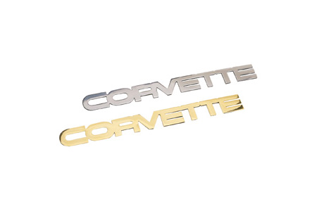1984-1990 Corvette Laser Cut Rear Emblem - Stainless