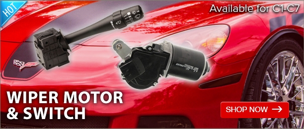 Corvette Wiper Motor & Switch for C1-C7